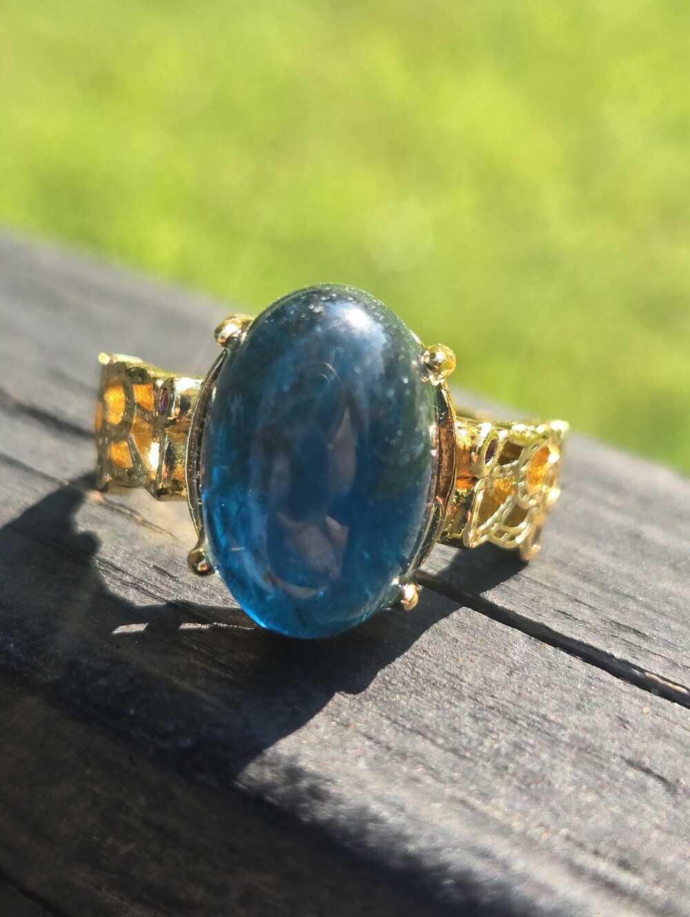 Blue KYANITE RING ADJUSTABLE